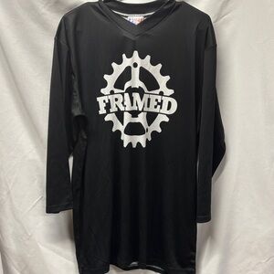 Framed Black Long Sleeve Shirt